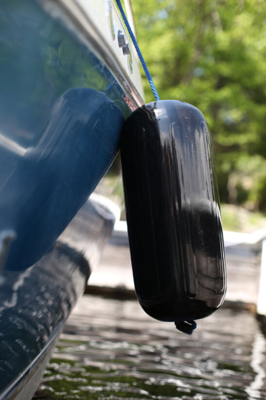Center Hole Boat Fender - Black