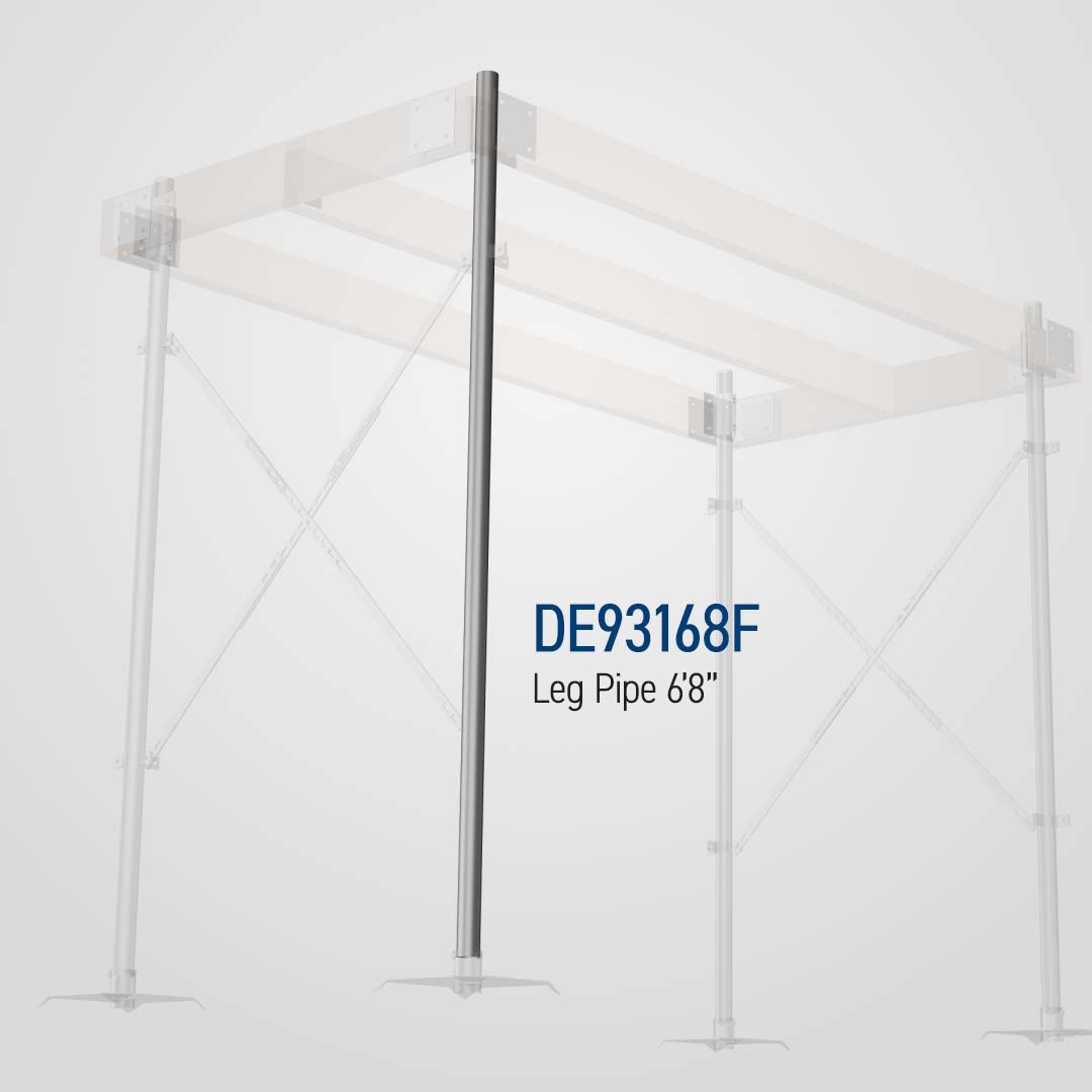 Dock Edge Stationary Dock Galvalume Leg Pipe 6'8" x 1.9" DE93168F