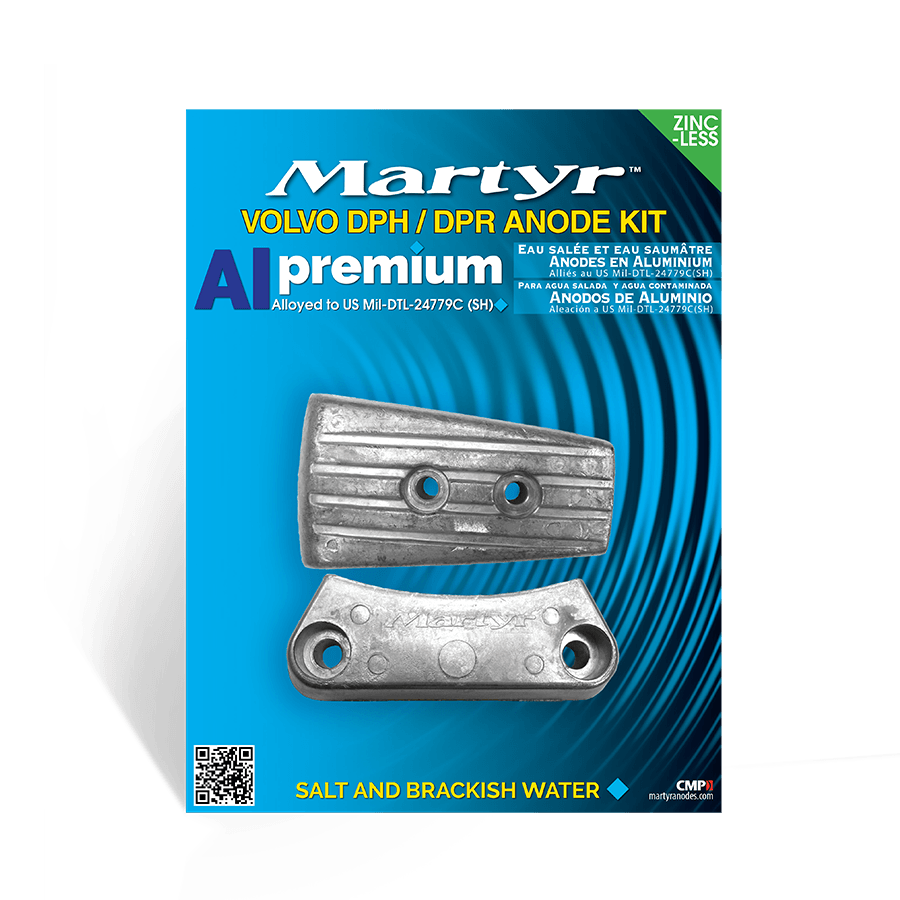 Volvo Penta DPH & DPR Sterndrive Anode Kit Martyr CMDPHKIT (Aluminum, Zinc & Magnesium Options)