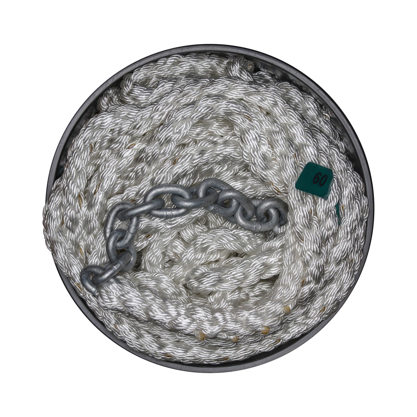 Titan Rope/Chain Anchor Rode 8 Plait - 1/4in Chain