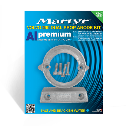 Volvo Penta 290 Duo Prop Sterndrive Anode Kit Martyr CM290DPKIT (Aluminum, Zinc & Magnesium Options)