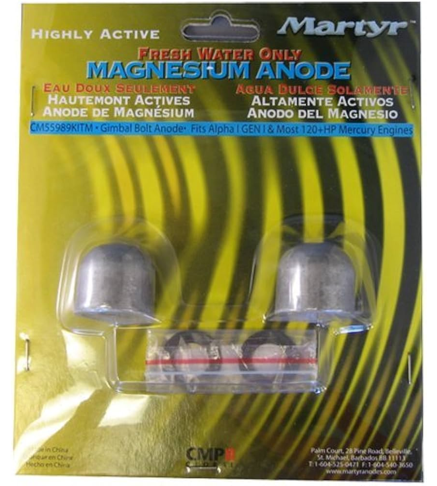 Mercruiser 97-55989Q9 Anode Kit Martyr CM55989KIT (Aluminum & Magnesium Options)