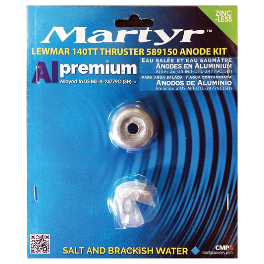 Lewmar 589150 Thruster Anode Kit Martyr CM589150KIT (Aluminum, Zinc & Magnesium Options)