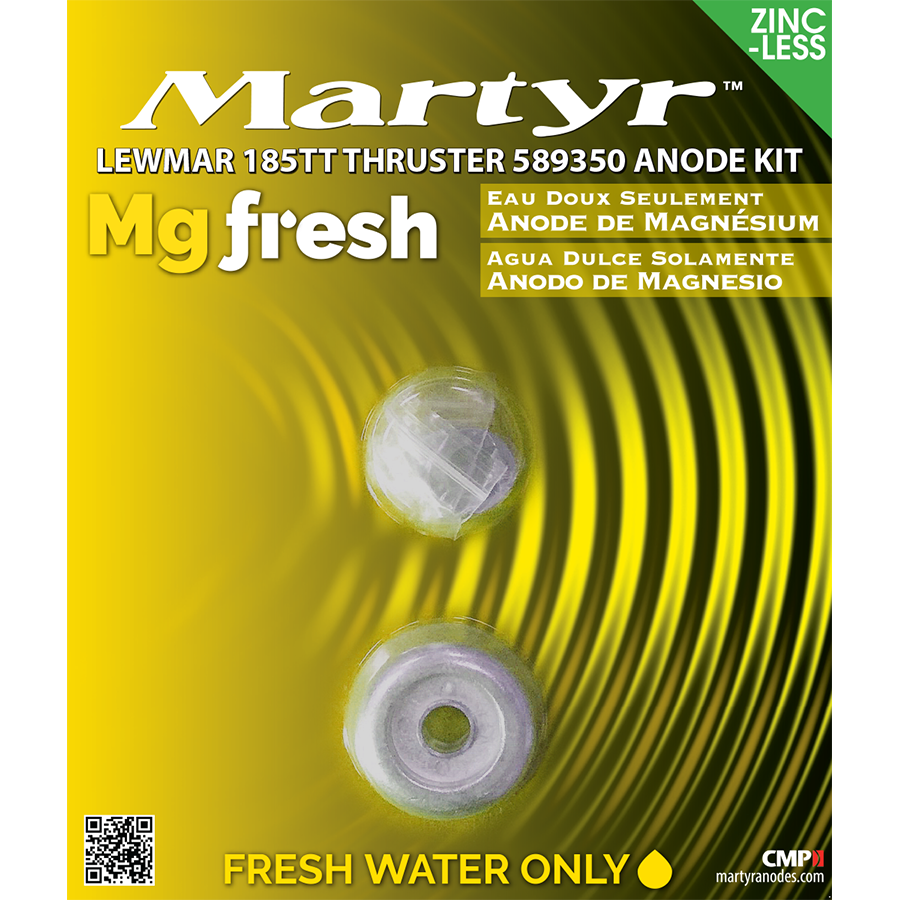 Lewmar 589350 Thruster Anode Kit Martyr CM589350KIT (Aluminum, Zinc & Magnesium Options)