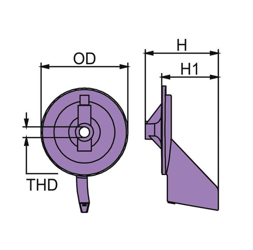 Martyr 6J94537101 Yamaha Anode