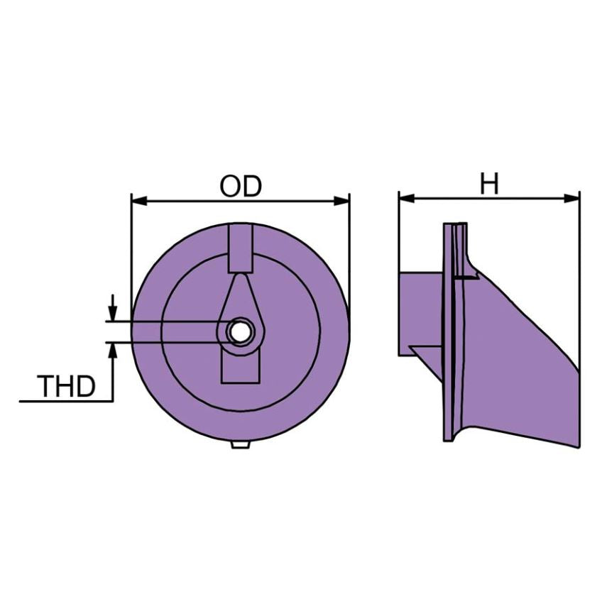 Martyr 6K14537100 Yamaha Anode