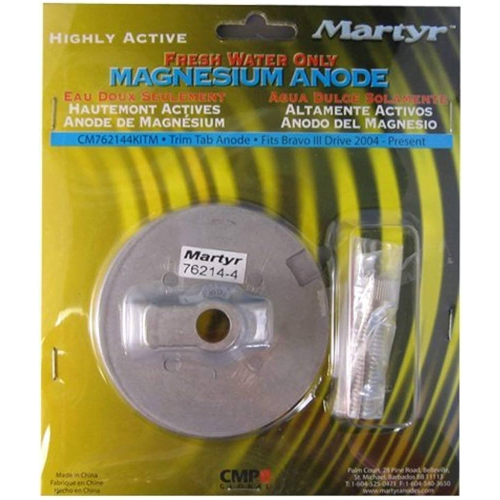 Mercruiser 97-762144 Anode Kit Martyr CM762144KIT (Aluminum & Magnesium Options)