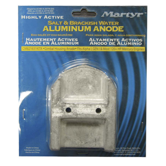 Mercruiser 97-821631Q1 Anode Kit Martyr CM821631KIT (Aluminum & Magnesium Options)