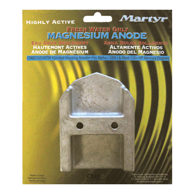 Mercruiser 97-821631Q1 Anode Kit Martyr CM821631KIT (Aluminum & Magnesium Options)