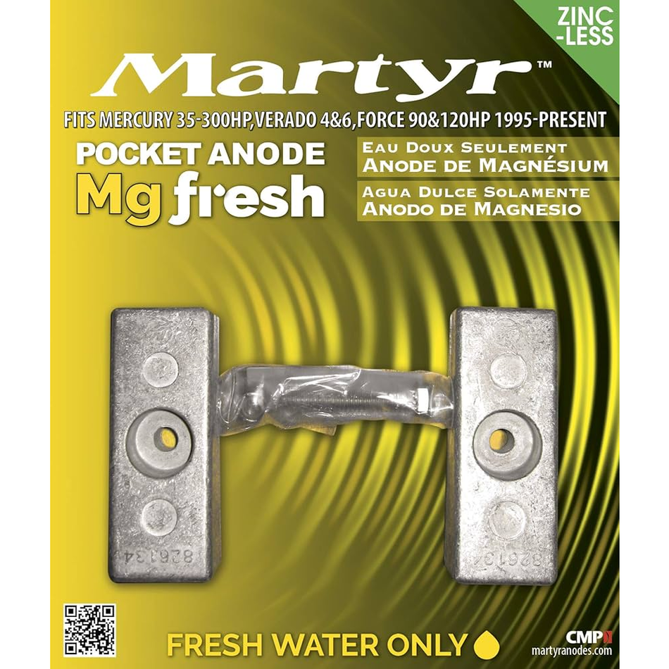 Mercury Outboard 97-826134Q Anode Kit Martyr CM826134KIT (Aluminum & Magnesium Options)