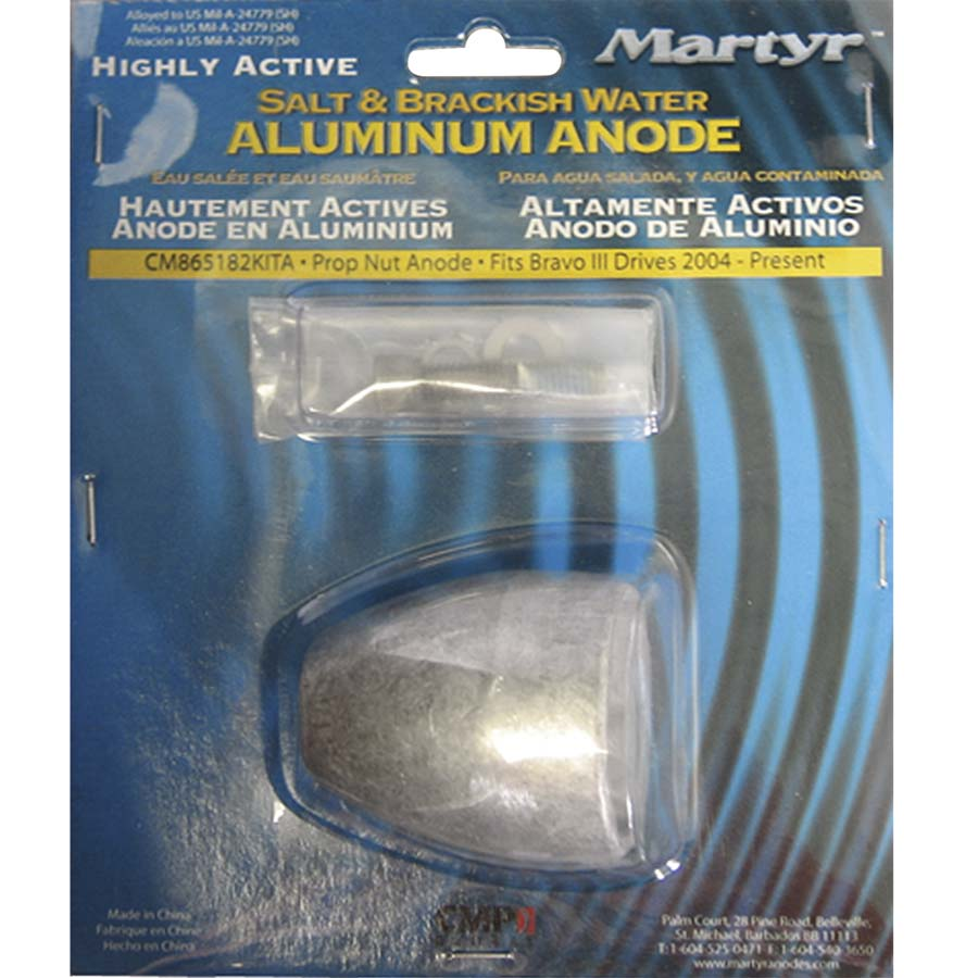 Mercruiser 97-865182Q01 Anode Kit Martyr CM865182KIT (Aluminum & Magnesium Options)