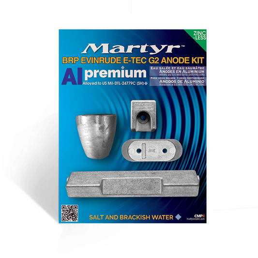 Evinrude Outboard E-TEC G2 Anode Kit Martyr CMETECG2KIT (Aluminum, Zinc & Magnesium Options)