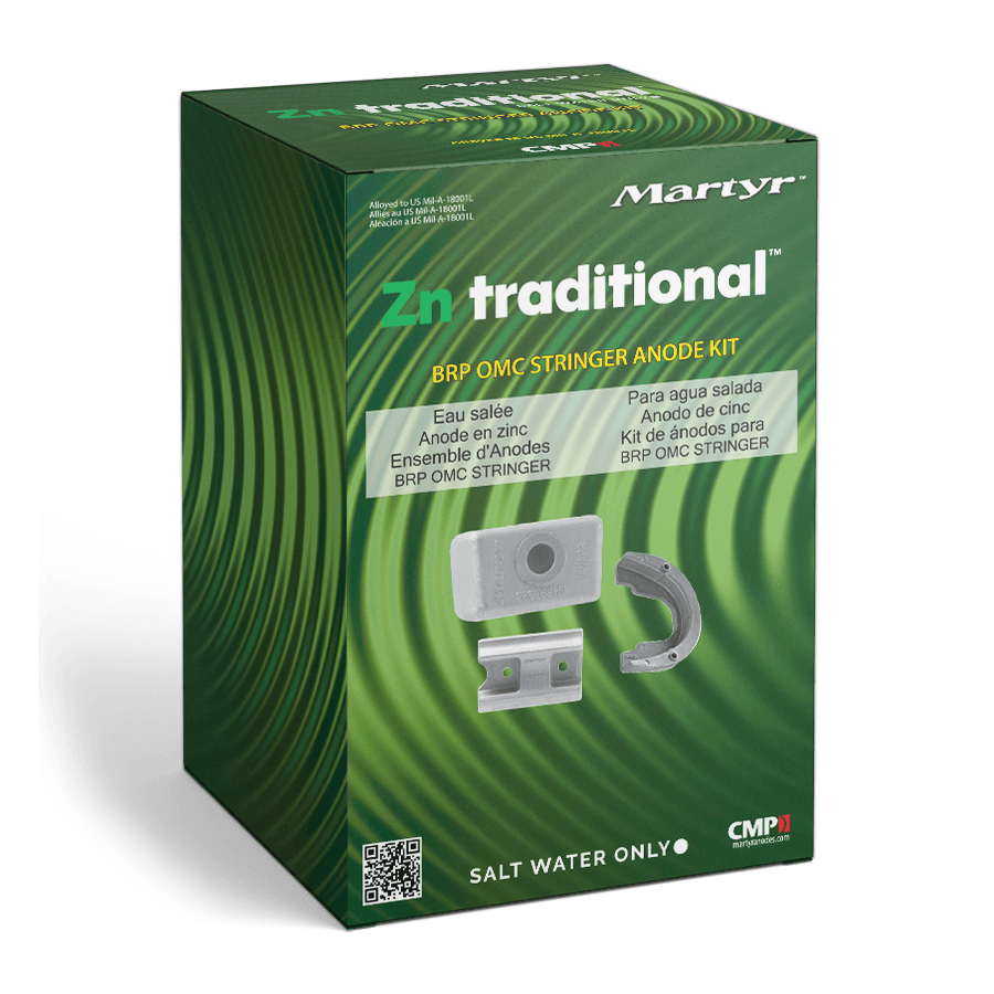 OMC Stinger Sterndrive Anode Kit Martyr CMSTRGERKIT (Aluminum, Zinc & Magnesium Options)