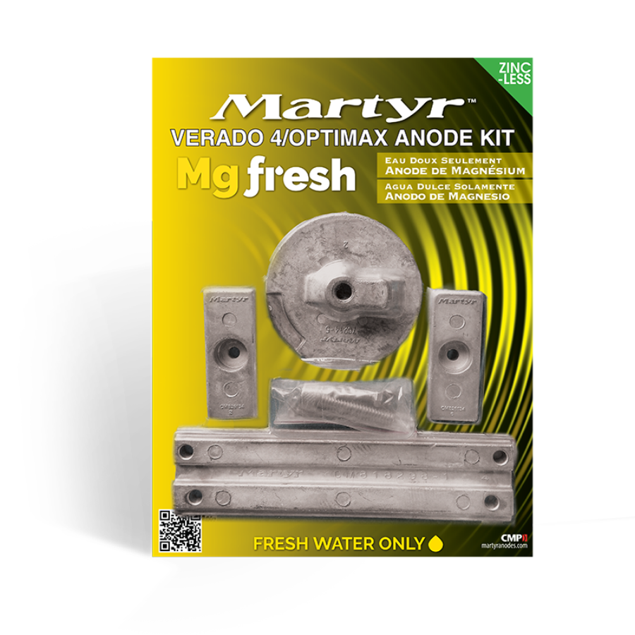 Mercury Outboard 97-8M0107551 Anode Kit Martyr CMVERADO4KIT (Aluminum & Magnesium Options)