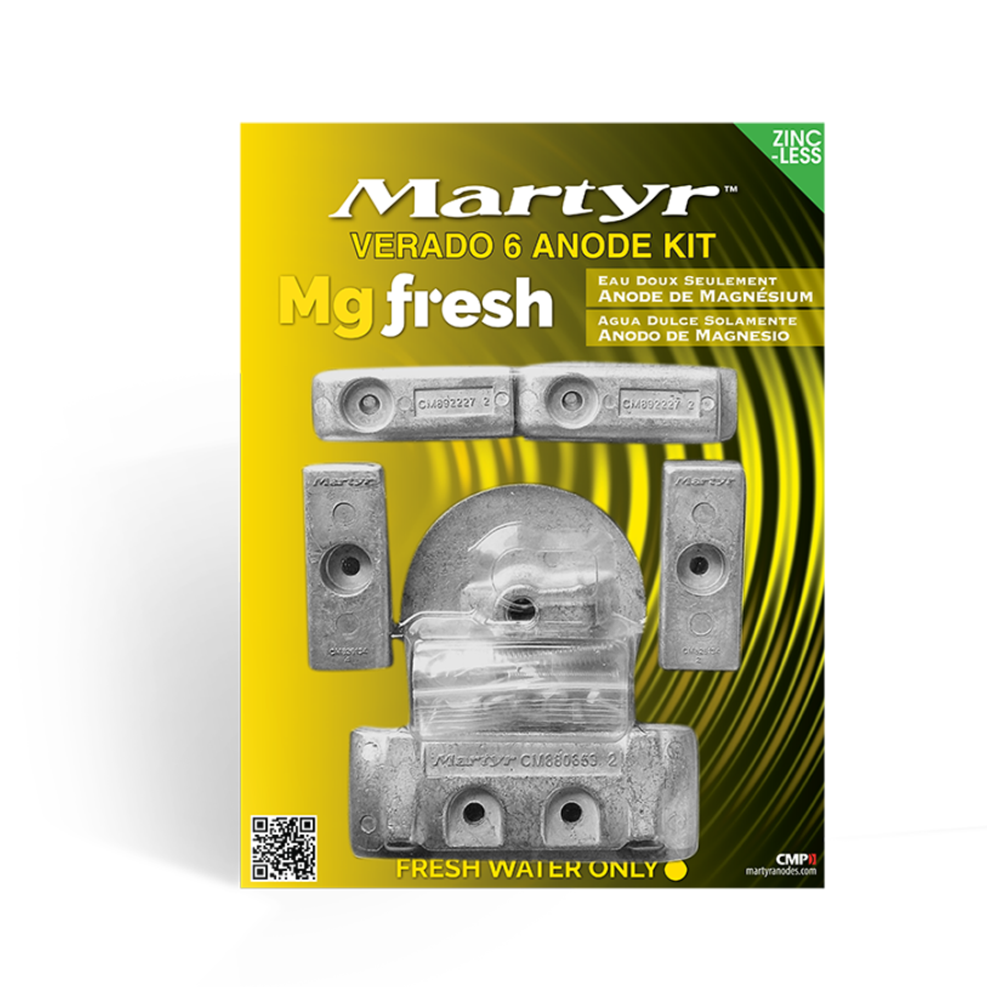 Mercury Outboard 97-8M0126670 Anode Kit Martyr CMVERADO6KIT (Aluminum & Magnesium Options)