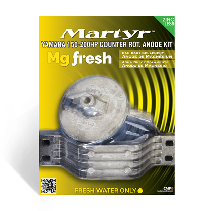 Yamaha Outboard 150-200 HP Counter Rotation Anode Kit Martyr CMY150CRKIT (Aluminum & Magnesium Options)