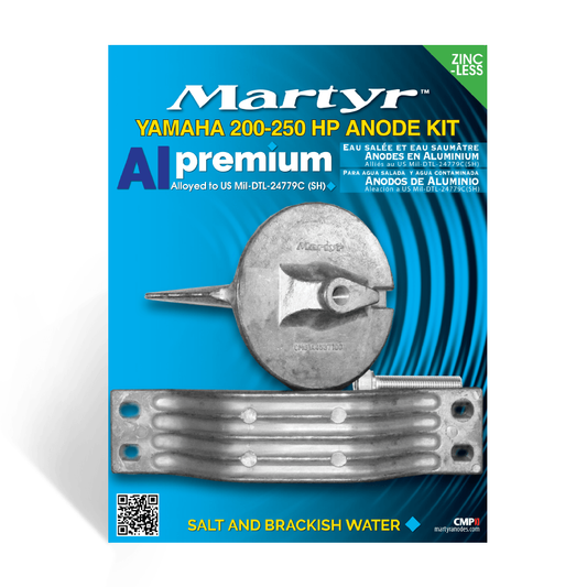 Yamaha Outboard 200-250 HP Anode Kit Martyr CMY200250KIT (Aluminum & Magnesium Options)