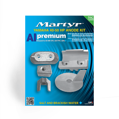 Yamaha Outboard 40-50 HP Anode Kit Martyr CMY4050KIT (Aluminum, Zinc & Magnesium Options)