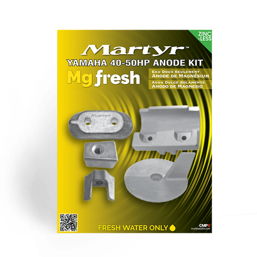 Yamaha Outboard 40-50 HP Anode Kit Martyr CMY4050KIT (Aluminum, Zinc & Magnesium Options)