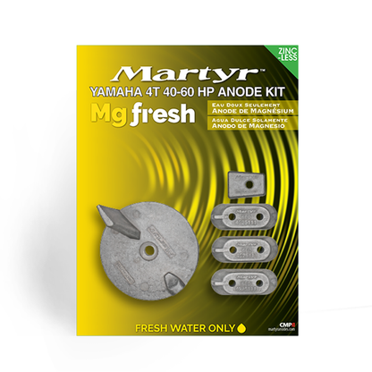 Yamaha Outboard 40-50-60 HP Anode Kit Martyr CMY4060KIT (Aluminum, Zinc & Magnesium Options)