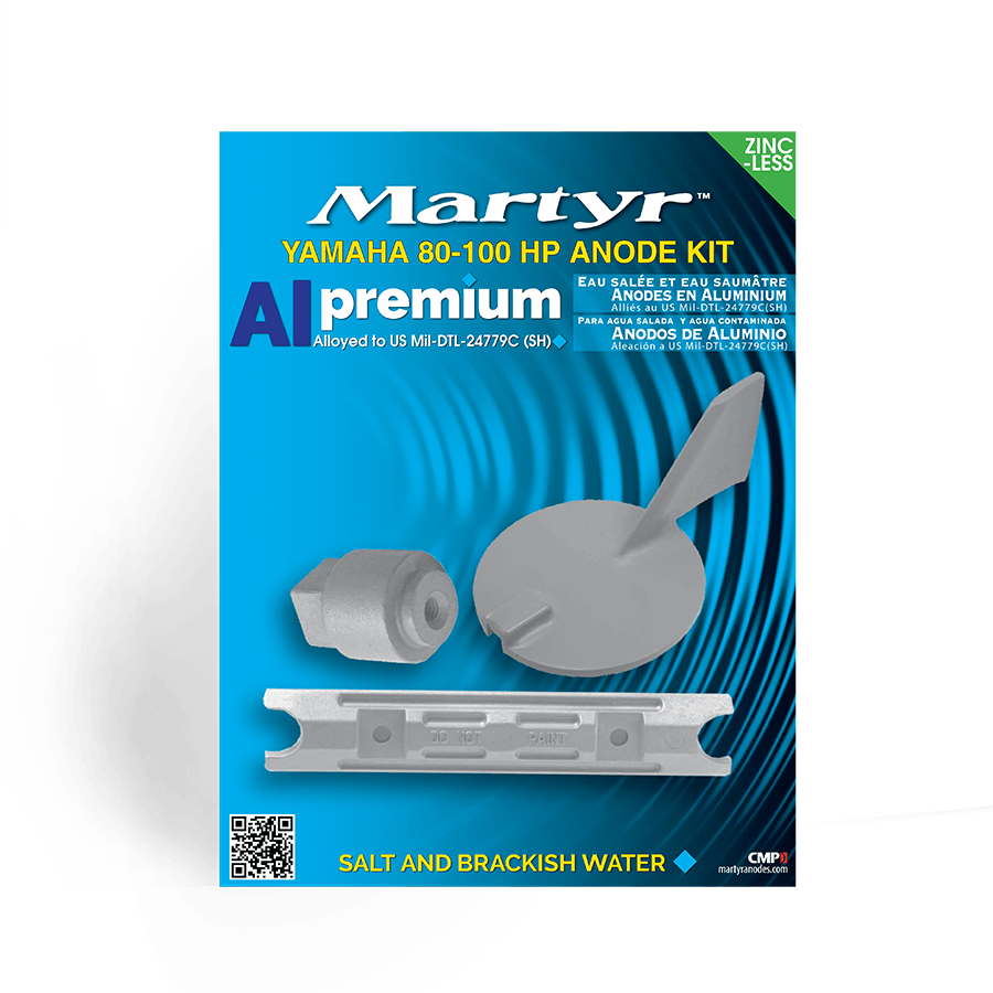 Yamaha Outboard 80-100 HP Anode Kit Martyr CMY80100KIT (Aluminum, Zinc & Magnesium Options)