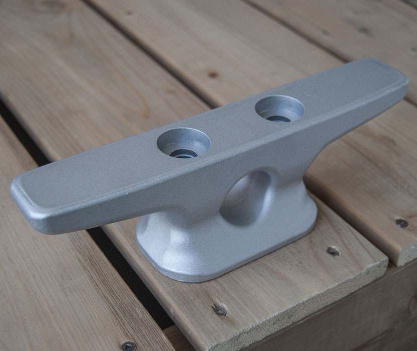 Dock Edge 10" Aluminum Open Base Cleat DE2440F