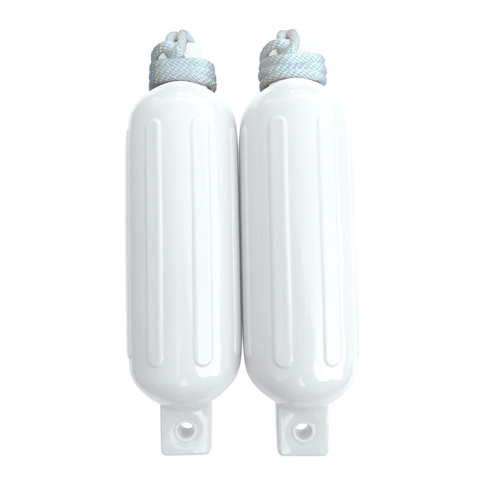 Dock Edge DockSide Twin Eye Fenders With Fender Lines 2 Pack (3 Colors & 2 Sizes)