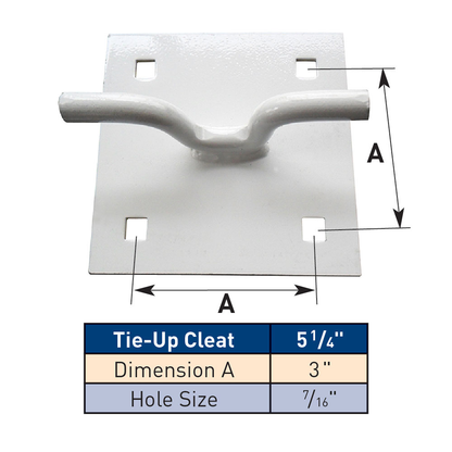 Dock Edge Tie-Up Cleat DE87111F