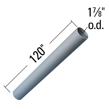 Dock Edge Stationary Dock Galvalume Leg Pipe 10' x 1.9" DE93110F