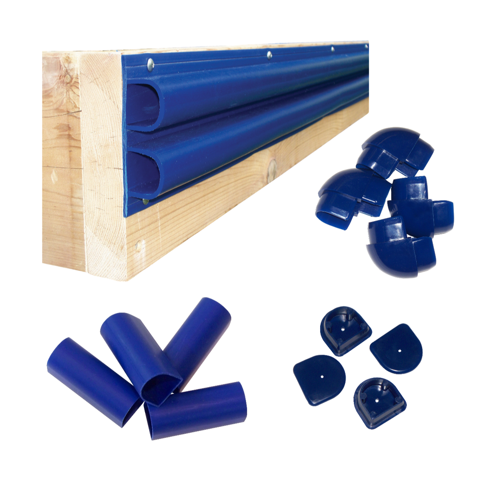 Dock Edge Air Cushion Double D Bumper Profile (2 Colors)