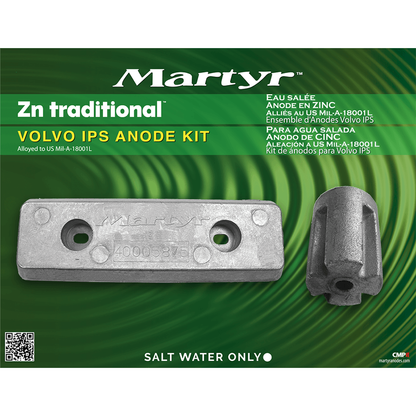 Volvo Penta IPS Sterndrive Anode Kit Martyr CMVPIPSKIT (Aluminum, Zinc & Magnesium Options)