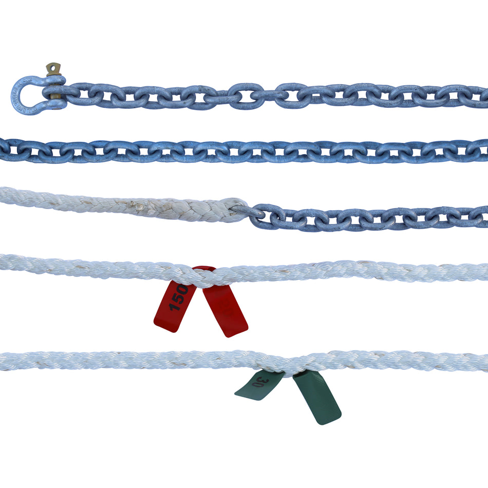 Titan Rope/Chain Anchor Rode 8 Plait - 5/16in Chain