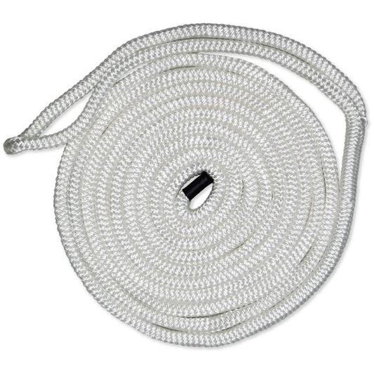 CMP Cordage Nylon Double Braid Dock Line - White