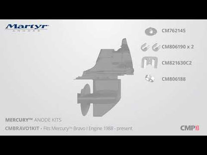 Mercruiser Bravo 1 Anode Kit Replacement Martyr CMBRAVO1KIT (Aluminum, Zinc & Magnesium Options)