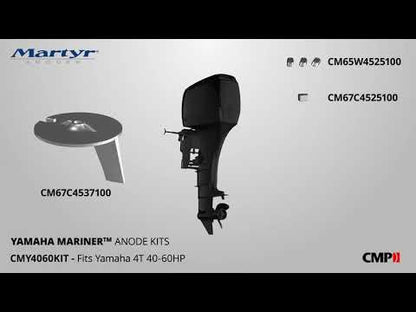 Yamaha Outboard 40-50-60 HP Anode Kit Martyr CMY4060KIT (Aluminum, Zinc & Magnesium Options)