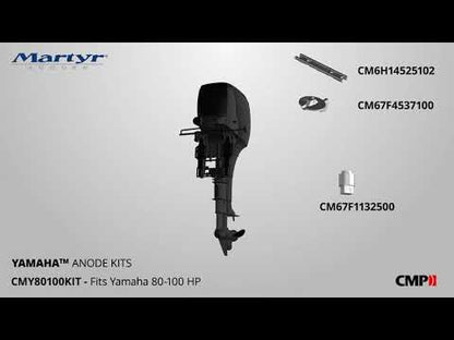 Yamaha Outboard 80-100 HP Anode Kit Martyr CMY80100KIT (Aluminum, Zinc & Magnesium Options)