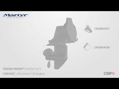 Volvo Penta SX & DP-SM Sterndrive Anode Kit Martyr CMSXKIT (Aluminum, Zinc & Magnesium Options)