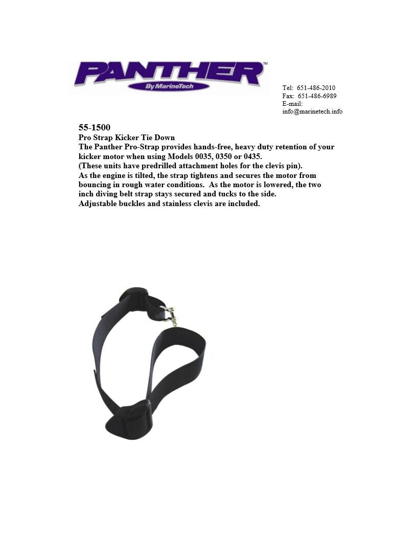 Panther Pro Strap Kicker Tie Down 551500